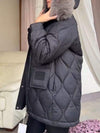 Women's Fur Collar Hooded Coat