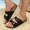 Metal Buckle Sandals