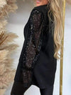 Women's Sequin Patchwork Blazer