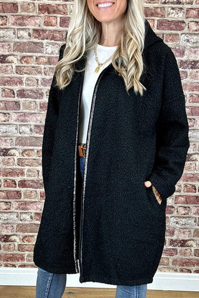 Women's Long Sleeve Hooded Star Coat