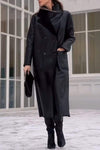 Women's Turtleneck Solid Color Long Coat