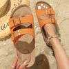 Metal Buckle Sandals