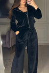 Women's Casual Diamond Velvet Suit