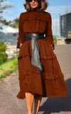 Women's Casual High Waist Loose Cake Dress