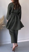 Women's Long-sleeved Blouse Two-piece Suit