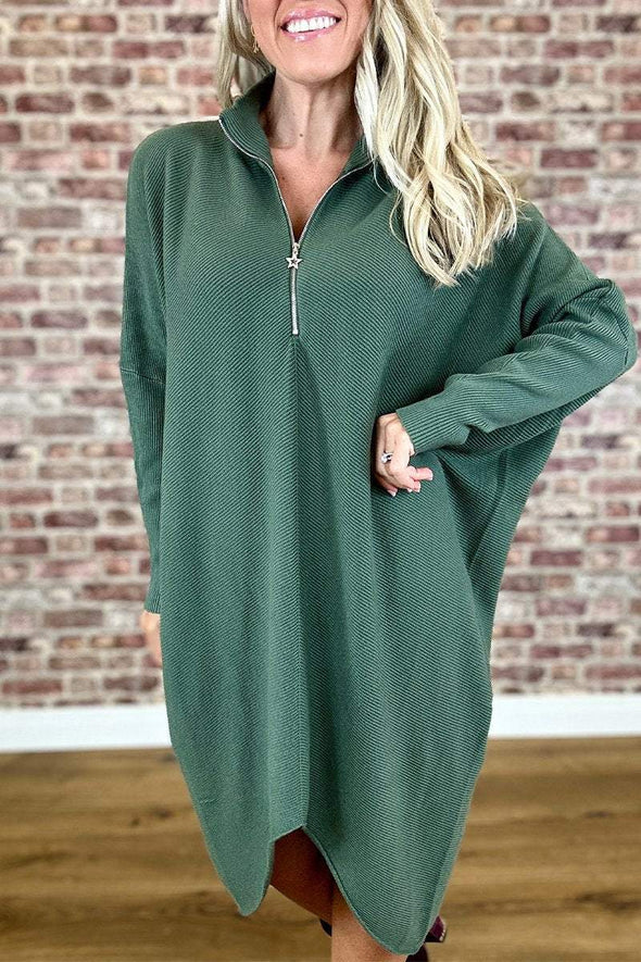 Women's Turtleneck Long Sleeve Dress